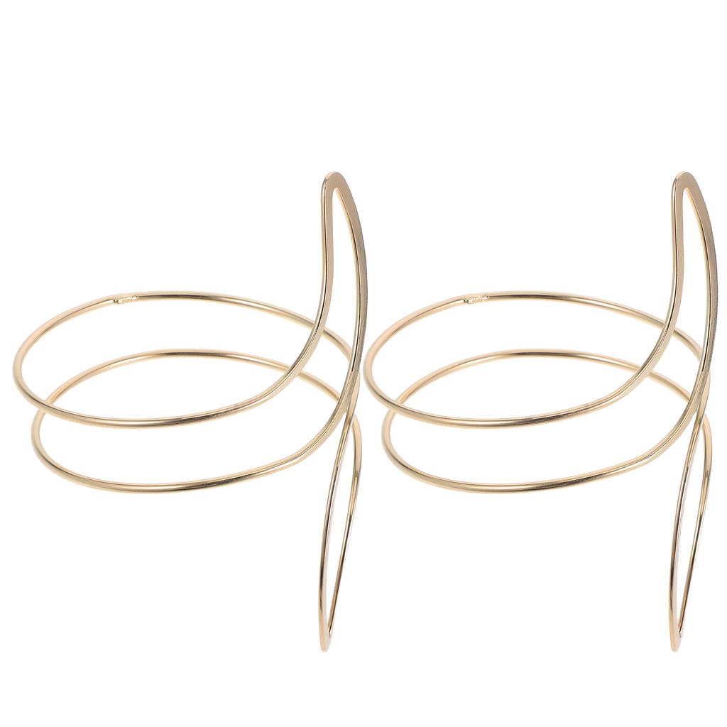 2Pcs Moon Shape Metal Curtain Tiebacks Minimalist Modern Decorative Tie Backs for Living Room Bedroom Office Windows