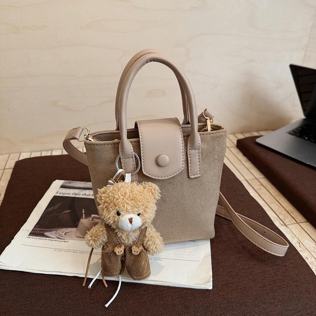 Sweet & Trendy 2025 Cute Plush Bucket Bag