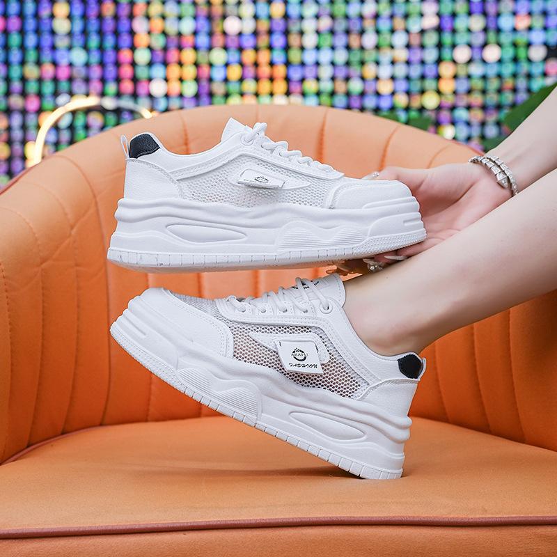 

Женская обувь, летняя, новая, повседневная, обувь для сноубординга, женская, студенческая, спортивная обувь, универсальная, обувь для папы на платформе, маленькие белые туфли 40