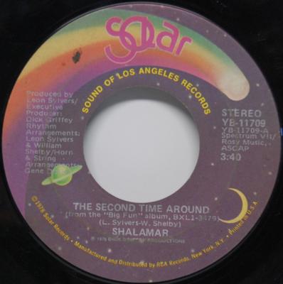 7inch Record SHALAMAR - The Second Time Around YB11709 Solar 1979 US Soul/Funk Used
