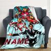 Custom Name Deadpool Wolverine blanket for Couch & Bed, Plush Cozy Fuzzy Blanket Super Soft & Warm Blankets for Fall and Winter. 090823