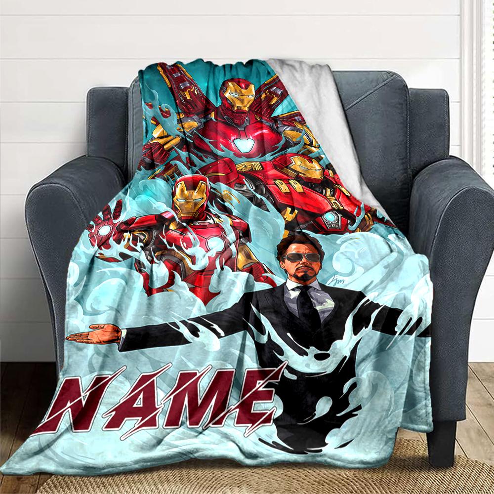 Custom Name Deadpool Wolverine blanket for Couch & Bed, Plush Cozy Fuzzy Blanket Super Soft & Warm Blankets for Fall and Winter. 090823