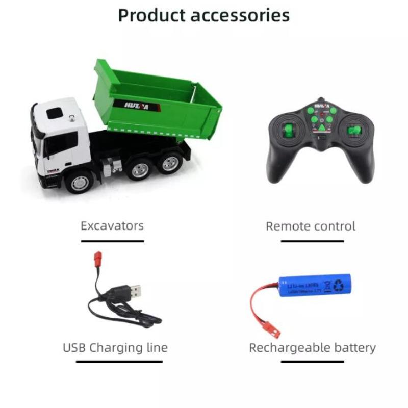 Нетоксичний 1/12 1/18 RC Вантажівка Машинка на пульті керування Самосвал Гусеничний Трактор 6-канальна Інженерна Машина Модель Екскаватора Іграшки Для дітей Подарунок