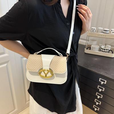 Bolso de mano de diseño nicho de tendencia con textura de alta gama, versátil, para el trabajo, al hombro, bandolera