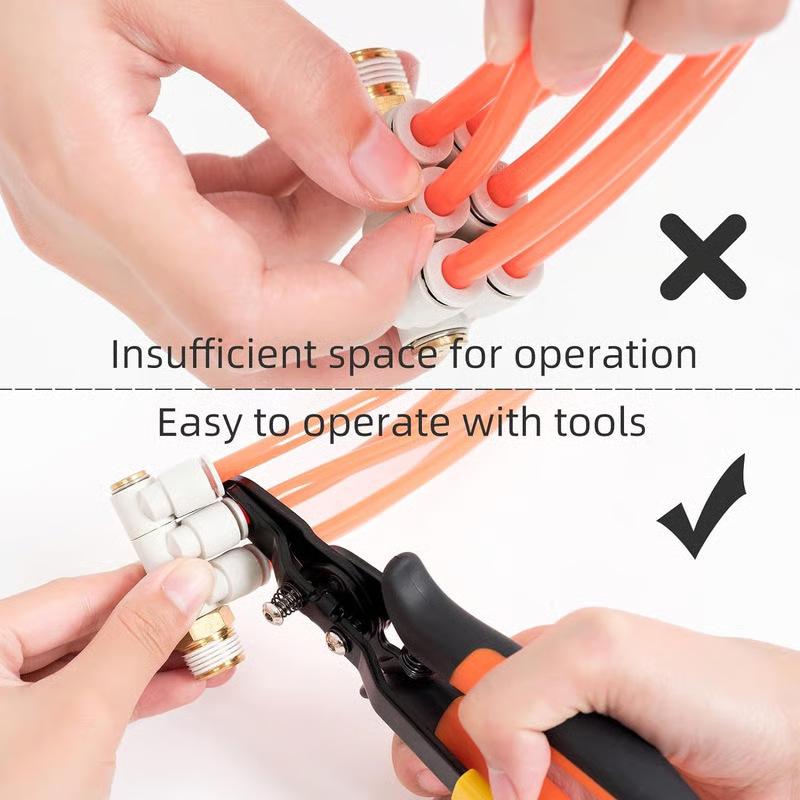 Pneumatic Disconnect Tool Push-To-Connect Pneumatic Fittings Removal Tool Disconnect Pliers Quick Disconnect Air Hose