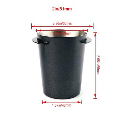 Espresso-Kaffee-Dosierbecher, gewerbliche Nutzung, Kaffeemaschine, Mühle, Pulverbehälter, Edelstahl-Kaffeepulverbecher