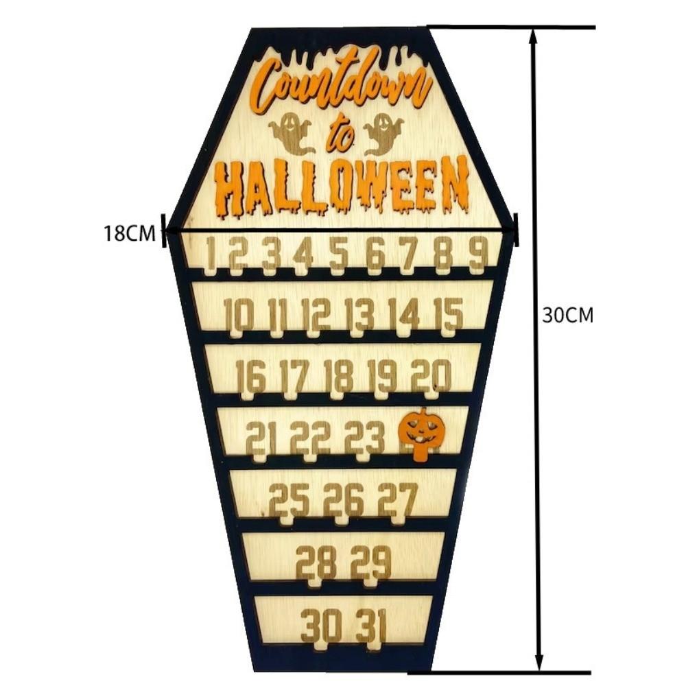 Ornament Desktop Decoration Pumpkin Ghost Holiday Decor Halloween Theme Countdown Calendar Family