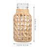 1Pcs High Durability Woven Glass Vase Elegant Simple Design Flower Arrangement Container Desktop Ornament Water Planting Vase