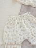 Summer Baby Girls' Floral Cotton Two-Piece Set: Breathable, Ultra-Thin Short Sleeve with Expanded Diaper Area for Infants