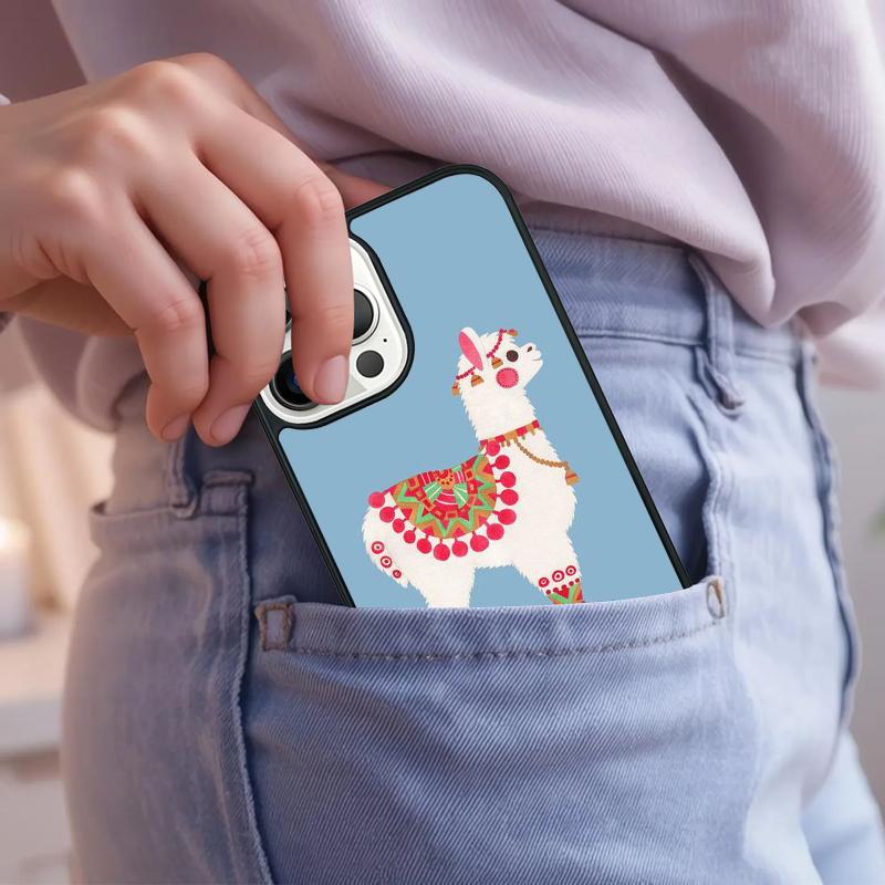 happy lama travel no prob llama Phone Case For iPhone 17 Air 15 16e 14 13 Pro Max Coque 12 11 Pro Max PLUS cover