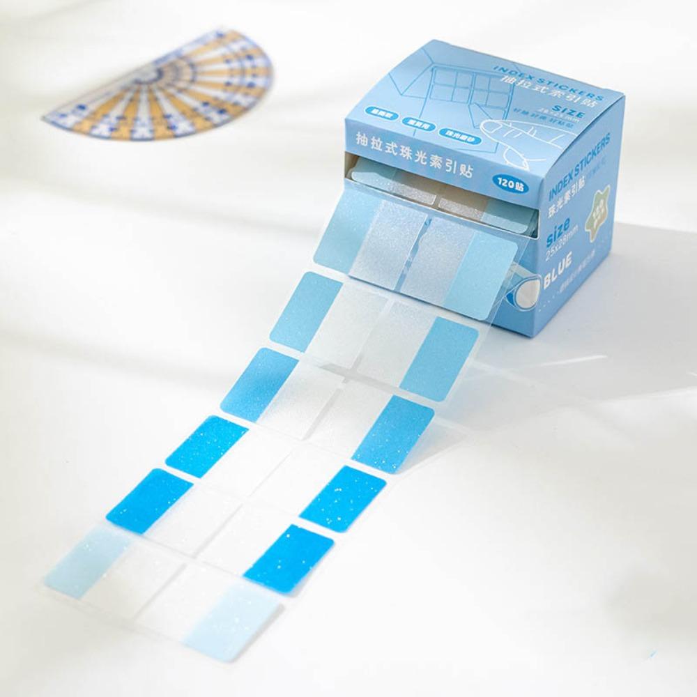 Transparent Pearl Pull-Out Label Stickers Aesthetic Stationery Sticky Notes Memo Pad  Student