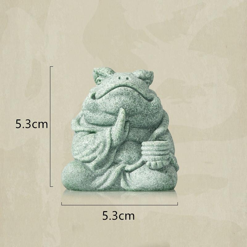 

Chinese Stone Tea Pet Ornaments Lucky Golden Toad Animal Tea Figurine Decor Handmade Sculpture Crafts Teaware Accessorie