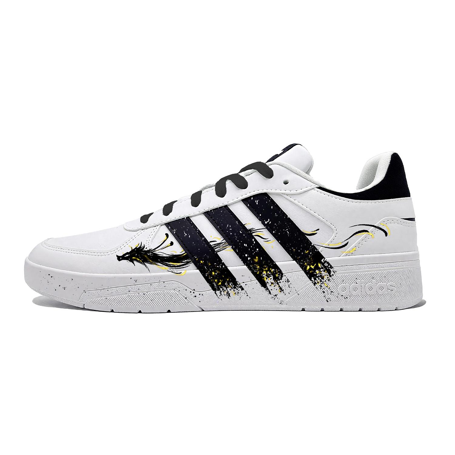 

Adidas Neo Courtbeat If There Is A Dragon, It Is Auspicious Synthetic Leather Cushioning Abrasion Resistant Low top JS3010(Team1143-) 39⅓