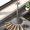 Kitchen Utensil Stand: Rotating Storage Hanger With 8 Hooks,for Countertop Organization Rotatable Cooking Utensils Holder