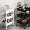 Mehrschichtiges mobiles Lagerregal für Küche, Schlafzimmer und Badezimmer