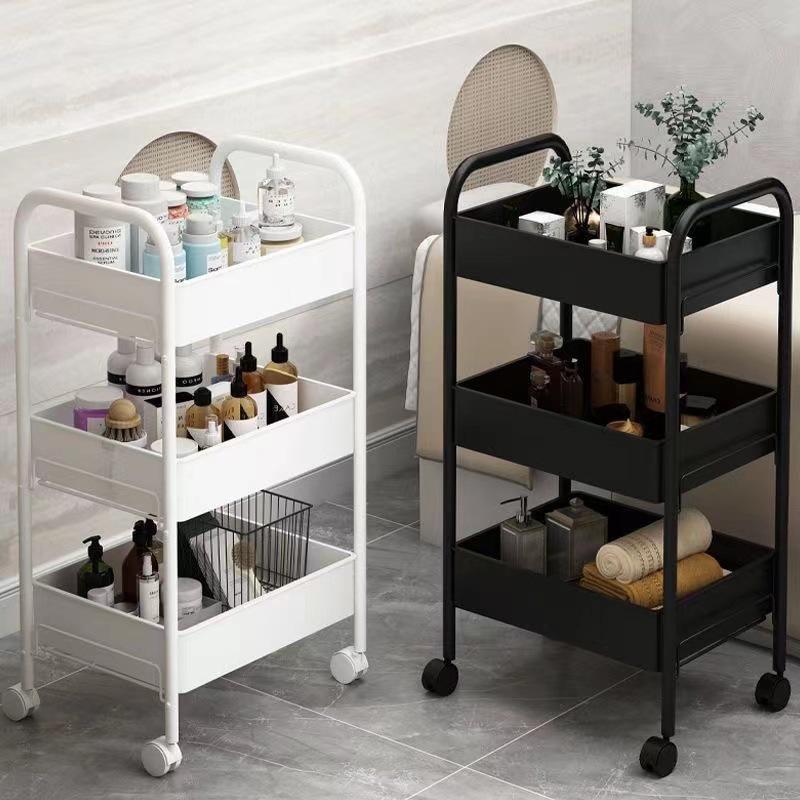 Mehrschichtiges mobiles Lagerregal für Küche, Schlafzimmer und Badezimmer