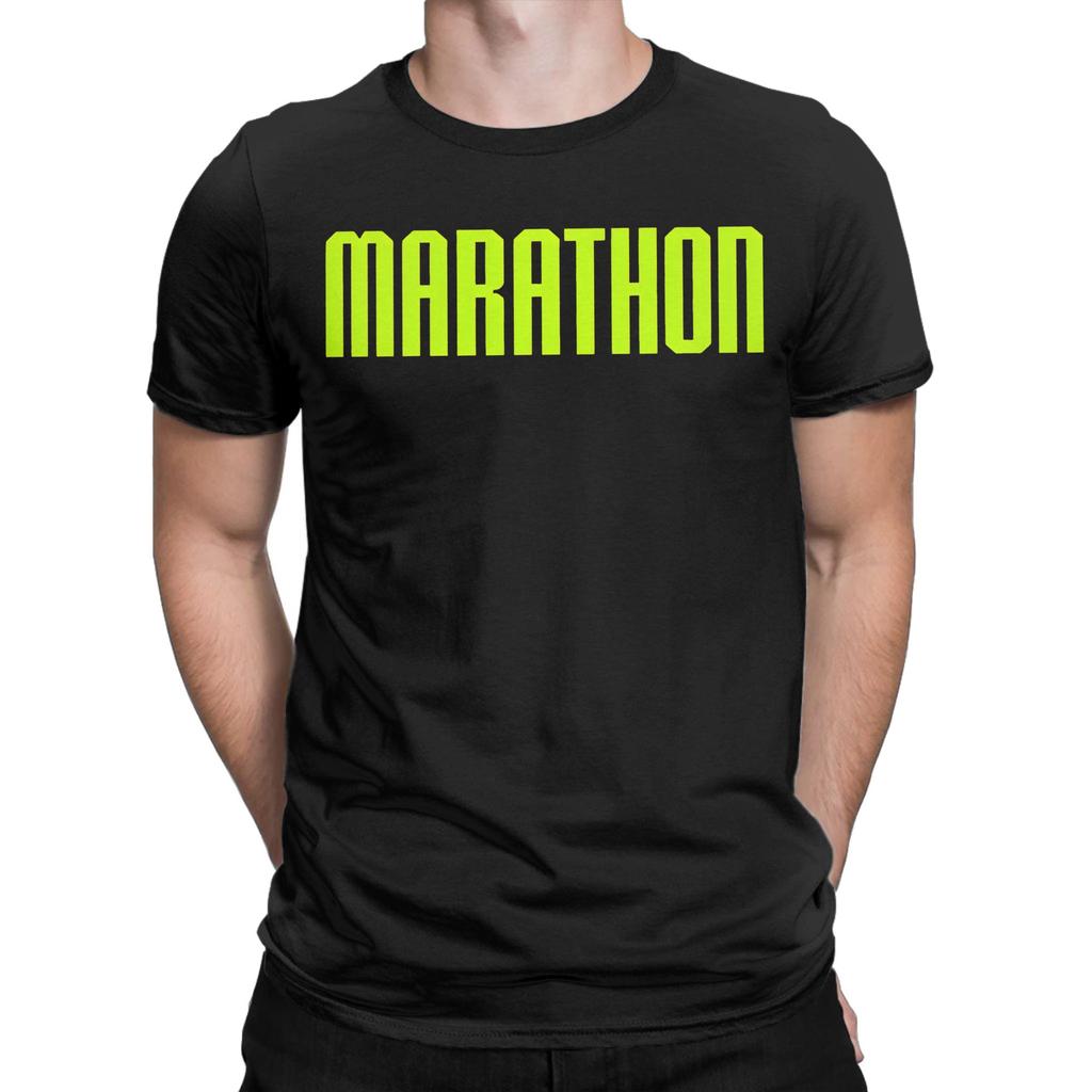 Game Marathon Printed T Shirts for Unisex Women 100 Cotton Tee Shirt Clothing