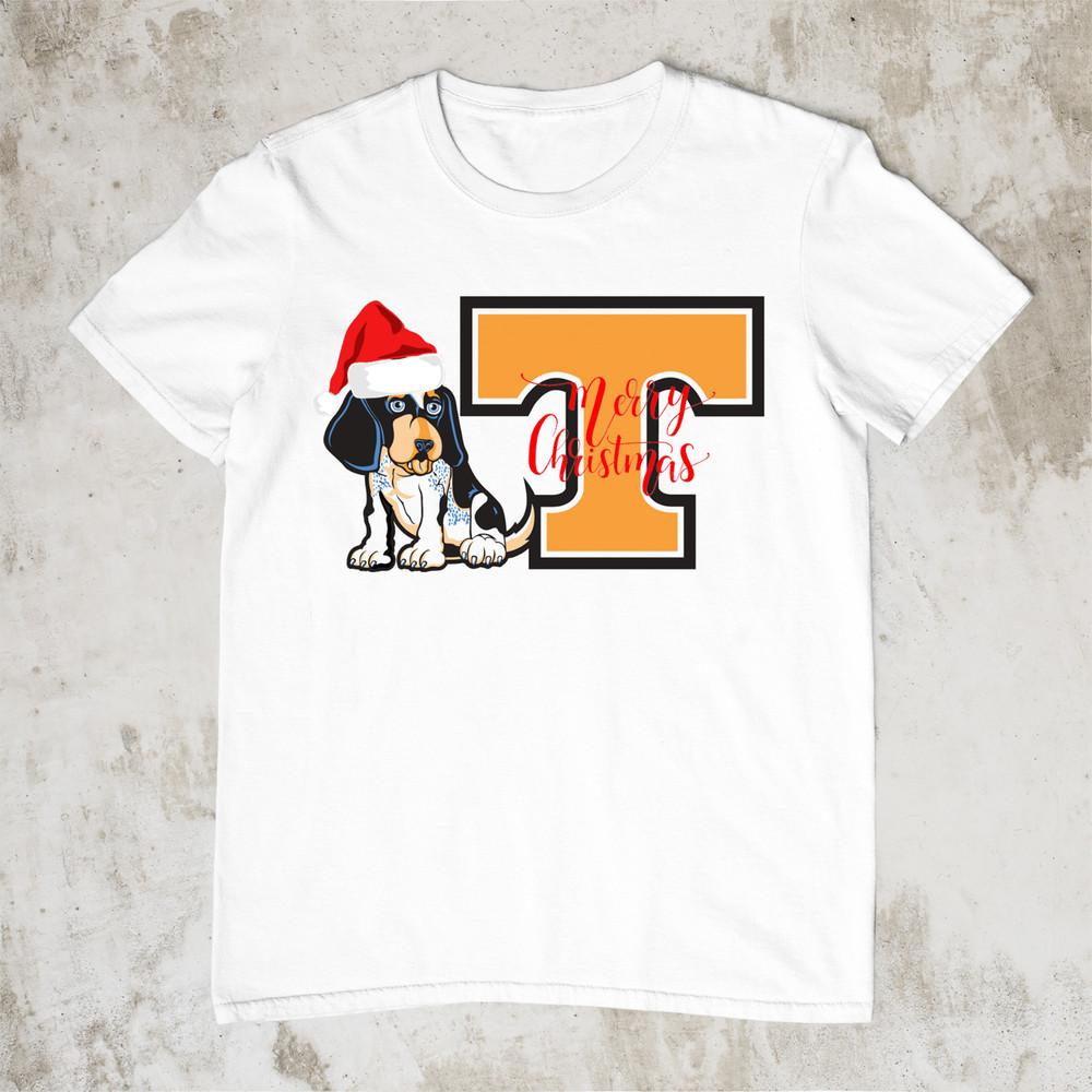 Tennessee Volunteers Christmas Hat T-shirt White Tee  JJ4728 Unisex T-Shirt XL