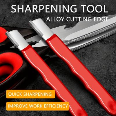 1pc Portable Quick Sharpener Rust-Resistant Alloy Knife Sharpener Tool , No Assembly Required Axe, Hatchet, Machete, Lawn Mower Blade