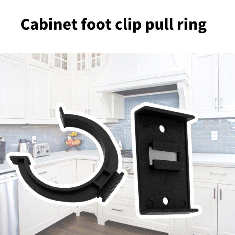 Kitchen Kickboard Clip  & Brackets Plastic Kitchen Plinth Clip  Secure Kickboard Mounting Cabinet Base Clip for Home