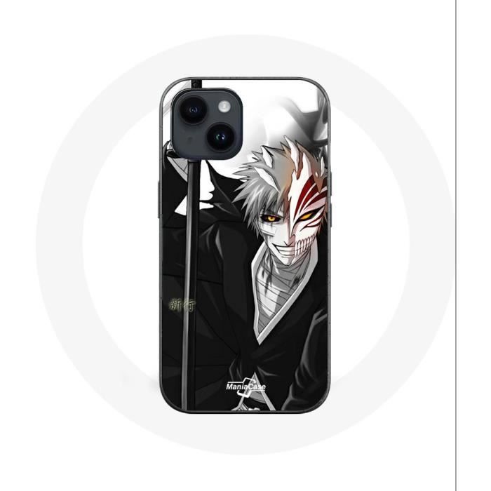 Coque pour Iphone 14 - Maniacase - Bleach manga Ichigo Kurosaki - Souple - Noir - Mixte
