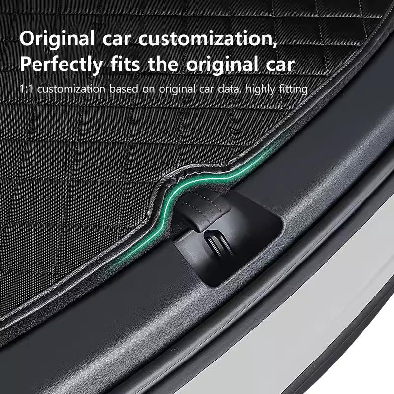 Trunk Mat Pet Mat For Tesla Model Y Oxford Cloth Full Surround Cargo Liner Dog Mat Interior Anti Dirt And Anti Scratch 2017-2025