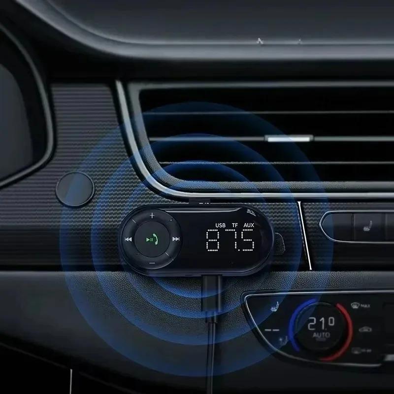 Car Hands-free Music Receiver TF Card LED Display Bluetooth For 5.3 FM Transmitter Car FM Receiver Car Bluetooth Audio Receiver
