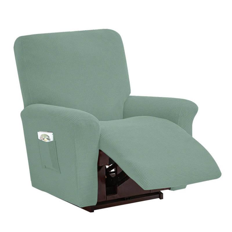 

Водонепроницаемый флисовый чехол для кресла-реклайнера, эластичный однотонный чехол для кресла, чехол для кресла, раздельный чехол для ленивого кресла Single Seat мятный зеленый