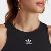 Adidas Originals Adicolor Essentials Rib Logo Tank Top Women Tops Black IB9110
