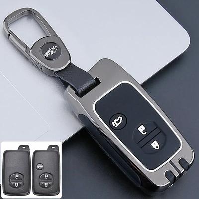 2 3 Buttons Zinc Alloy +Silicone Full Cover Car Key Case for Toyota Prius 30 Alpha Aqua Land Cruiser Auris for Lexus LC 200