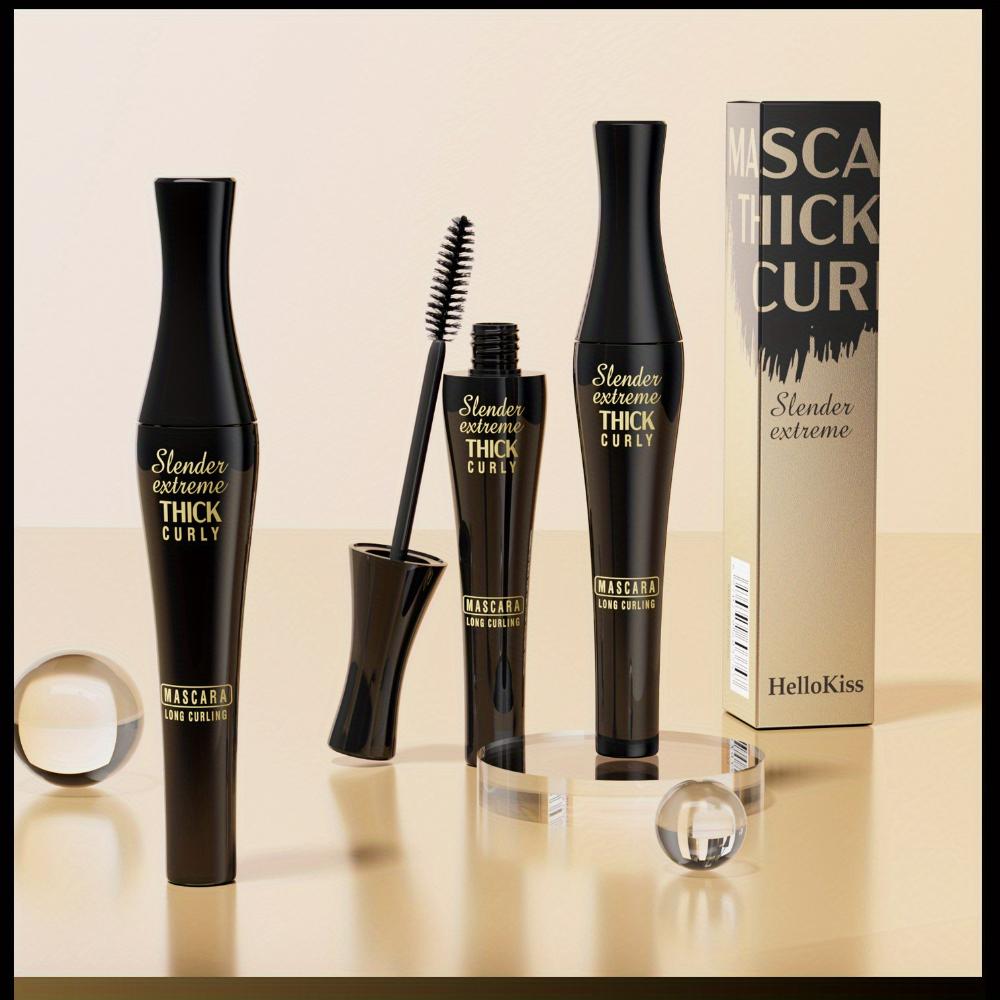 4D Mascara Volumengebende schwarze Wimperntusche Leichte, nicht verschmierende Textur Wasserfest Verlängernde, volumengebende und geschwungene Wimperntusche