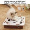 Stimulates Curiosity Felt Puzzle Toy Cats Chew Resistant Durable With Multiple Holes And 2 Bells Ball