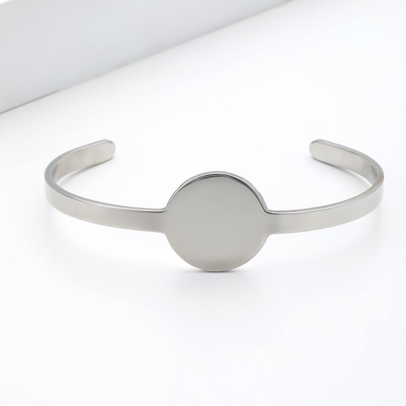 Multicolor Laser-Engraved Stainless Steel Bracelet - Personalized Holiday Gift