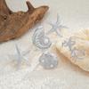 Vacation Starfish Metal Open Ring Ins Style 6-Piece Set Star Scallop Joint Rings for Women