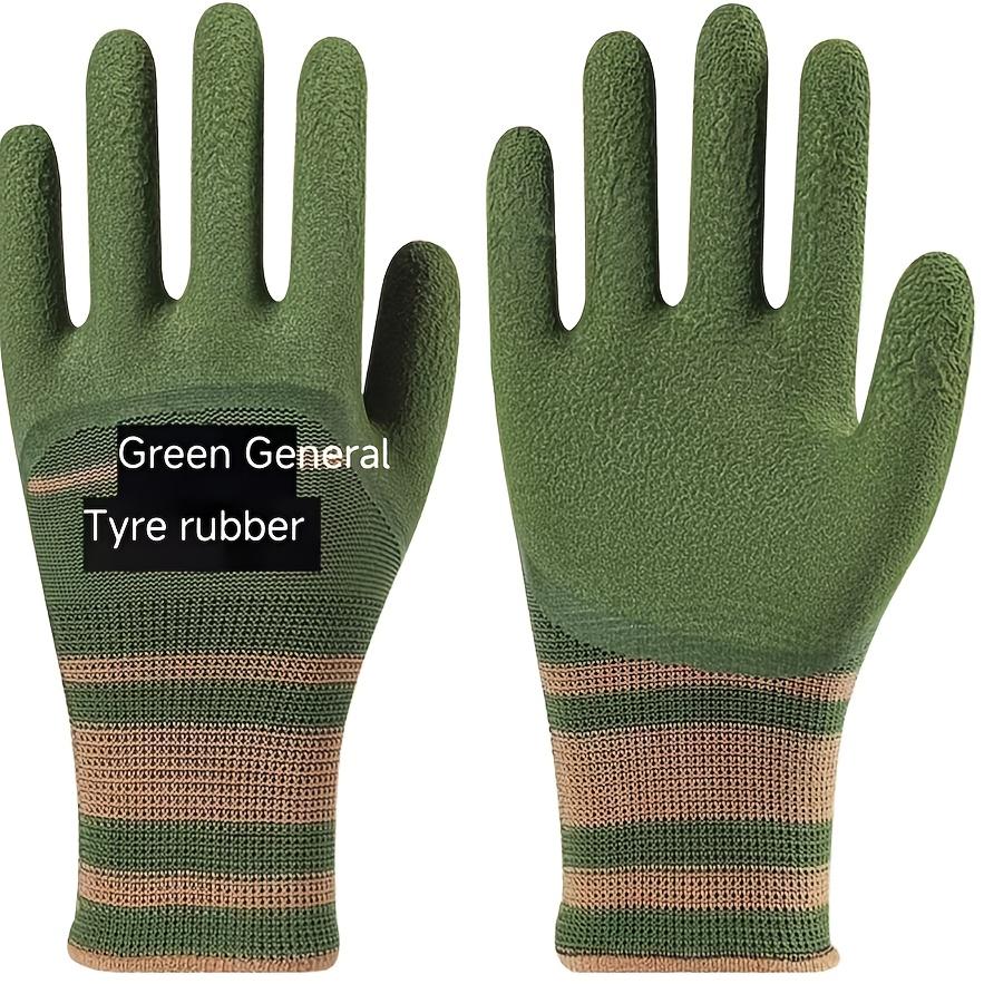 

1 пара Сверхпрочные Антиприлипающие и Устойчивые к проколам / Бытовые перчатки - Зеленые перчатки для ухода за растениями с нескользящим захватом, шип для обрезки