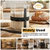 1500/900ml Sourdough Starter Jar Kit Borosilicate Glass Dough Fermentation Container with Lid and Accessories Bread Starter Jar