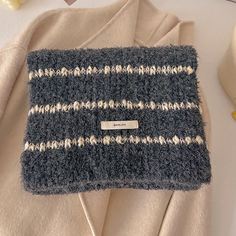 Winter Schmaler Schal Wollschal Einfarbiger Schal Herren- und Damen-Universalschal Warm und Kältefest Schal Echarpe Poncho