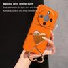 For Honor Magic 8 Lite Heart Mirror Stand Bracket Phone Case For Honor Magic 8 7 6 Pro Lite Candy PU Lambskin Leather Soft Cover