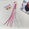 Lace Keychain Braided Rope Charm Pendant Keyring  Simple All-Matching Bag Decoration Jewelry Accessories