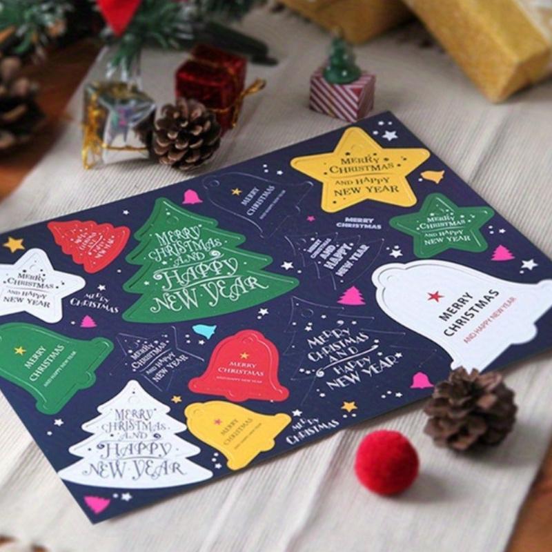 5 Sheets Christmas Tree Bells Star Tag Christmas Listing Handmade Christmas Decoration Card