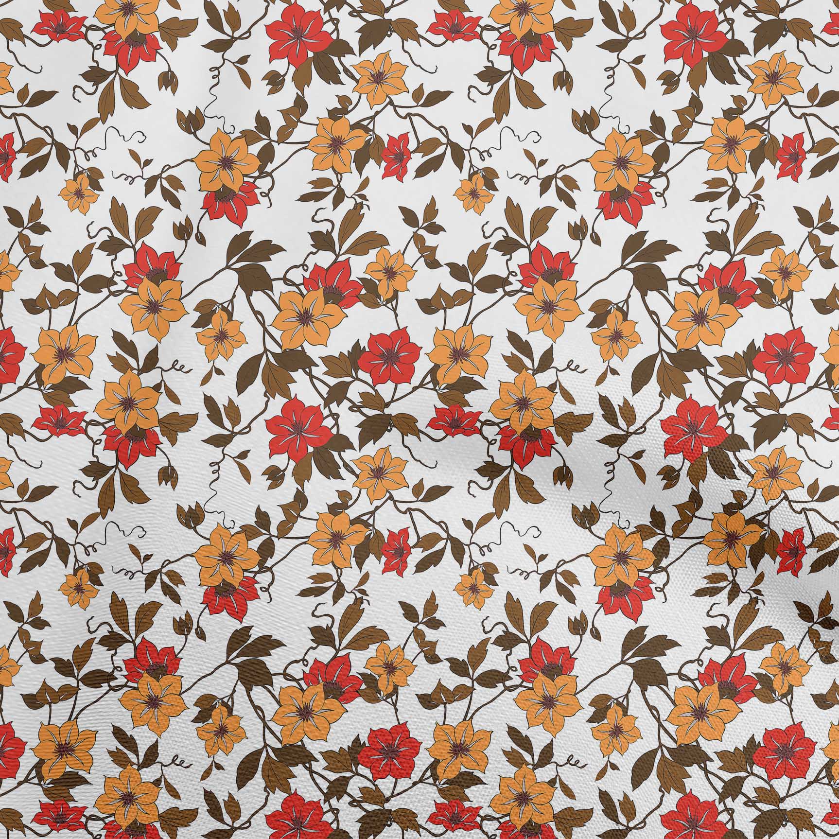 

OneOone Cotton Flex Green Fabric Квіткові ремісничі проекти Декоративна тканина з принтом у дворі 40 дюймів 42 Inch Wide - Viscose Chiffon червоний