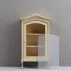 Wood Cabinet Toy Figure Display Shelf Model Realistic Vintage Realistic Doll House Pretend Girls Gift Realistic Cabinet