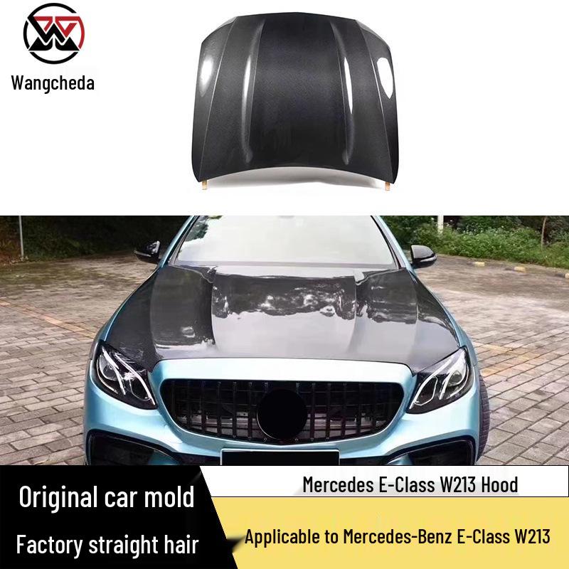 

Mercedes-Benz E-Class W213 Carbon Fiber Original Style Hood Front Cover Body Kit Accessory