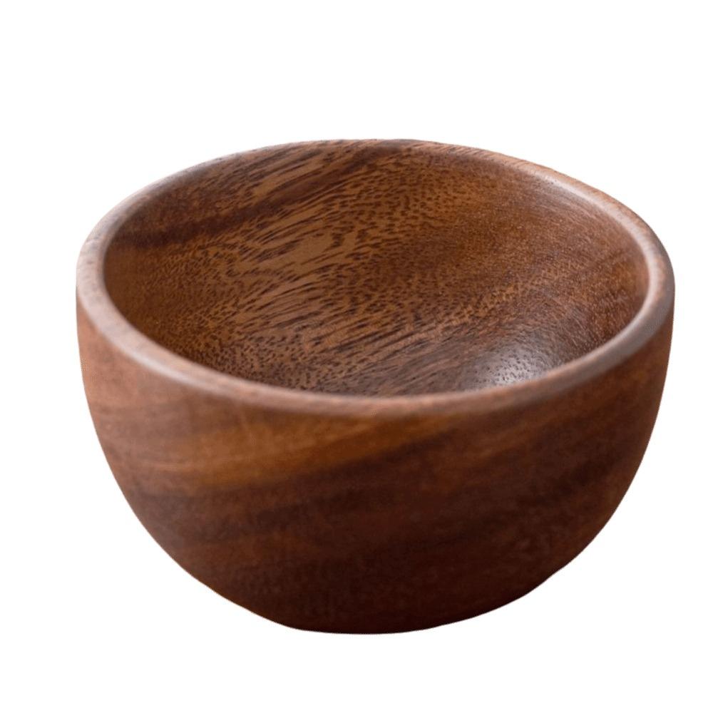 Auslaufsichere Holzschale Japanischer Stil Hoher Fuß Dessertteller Multifunktionale Obstschale Dessert