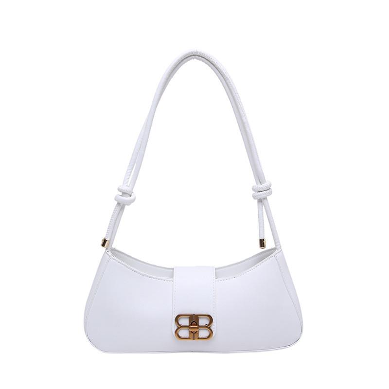 Stylish Mid-sized Urban Minimalist Pu Baguette Shoulder Bag For Everyday Use