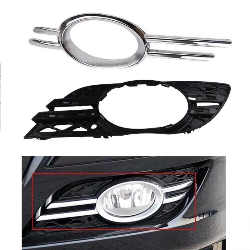 2pcs Fog Lamp Grille Inserts 2118850822 2118851174 2118851274 For E320 E350 E550 E63AMG Improved Nighttime Illumination