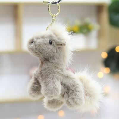 Cute Simulated Pony Doll Doll Plush Toy Year of The Horse Mascot Zodiac Horse Bag Small Hanging Keychain