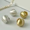 Unique Ball Shape Studs Earrings Ear Studs Fashion Ears Jewelry Copper Texture Suitable for Various Occasion Wear