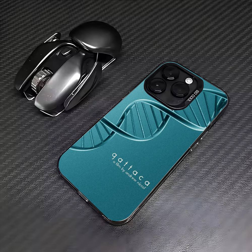 

classic Gattaca Phone Case For iPhone17,16,15,14,13,12,11 Plus,Pro Max Colored Silver Plated Inside Cover iPhone16se4