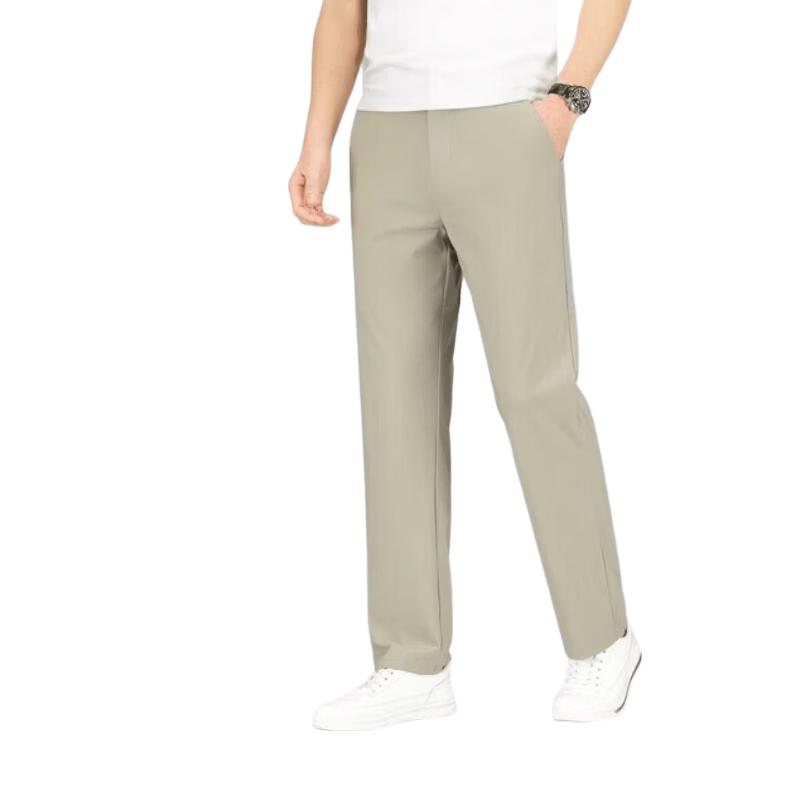 Kangbo Men s Slim-Fit Straight-Leg Business Pants 40 хаки